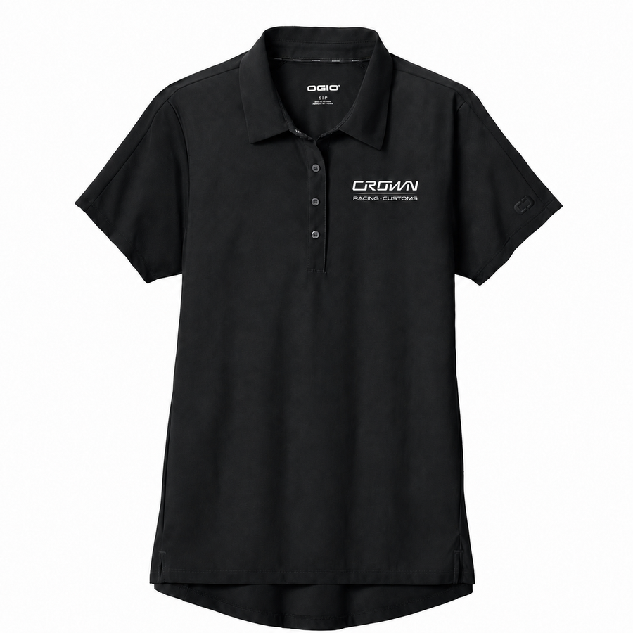 OGIO Women's Blacktop Envision Polo Crown Racing/Customs