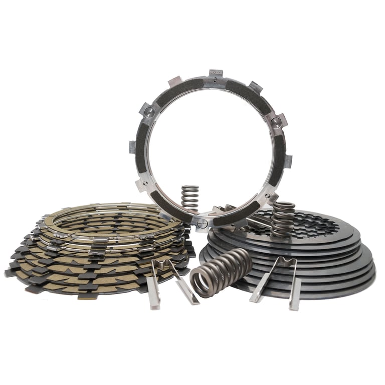 Rekluse RadiusX auto clutch pack for Suzuki Hayabusa, friction plates, drive plates, pressure ring and springs