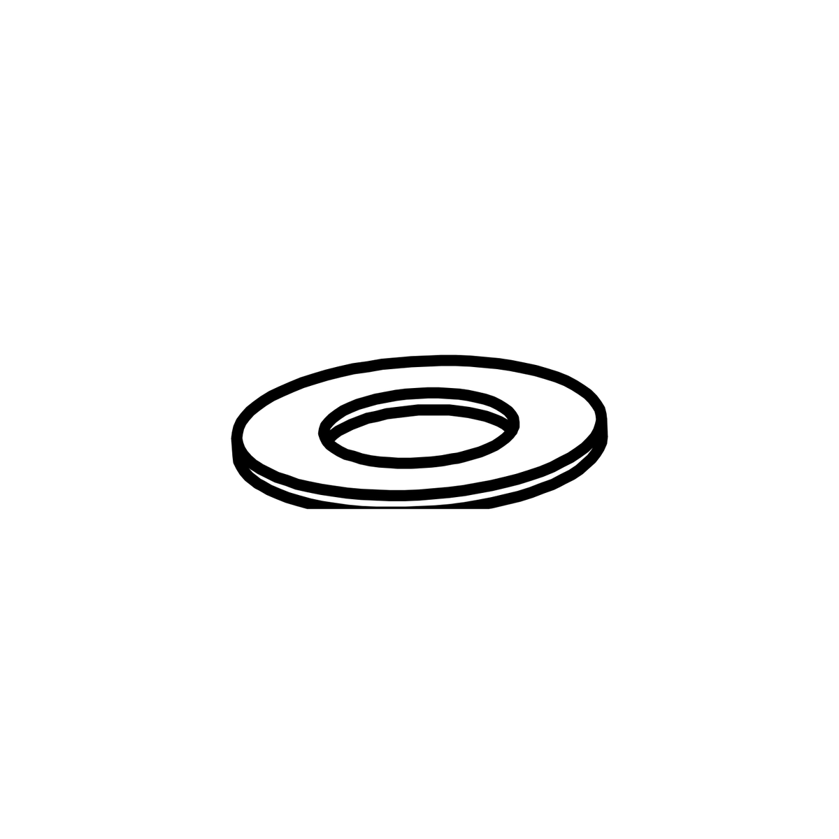 7I07/003 - 7/16 Washer T3 L (22 x1.1)BZP, Radical parts catalogue drawing