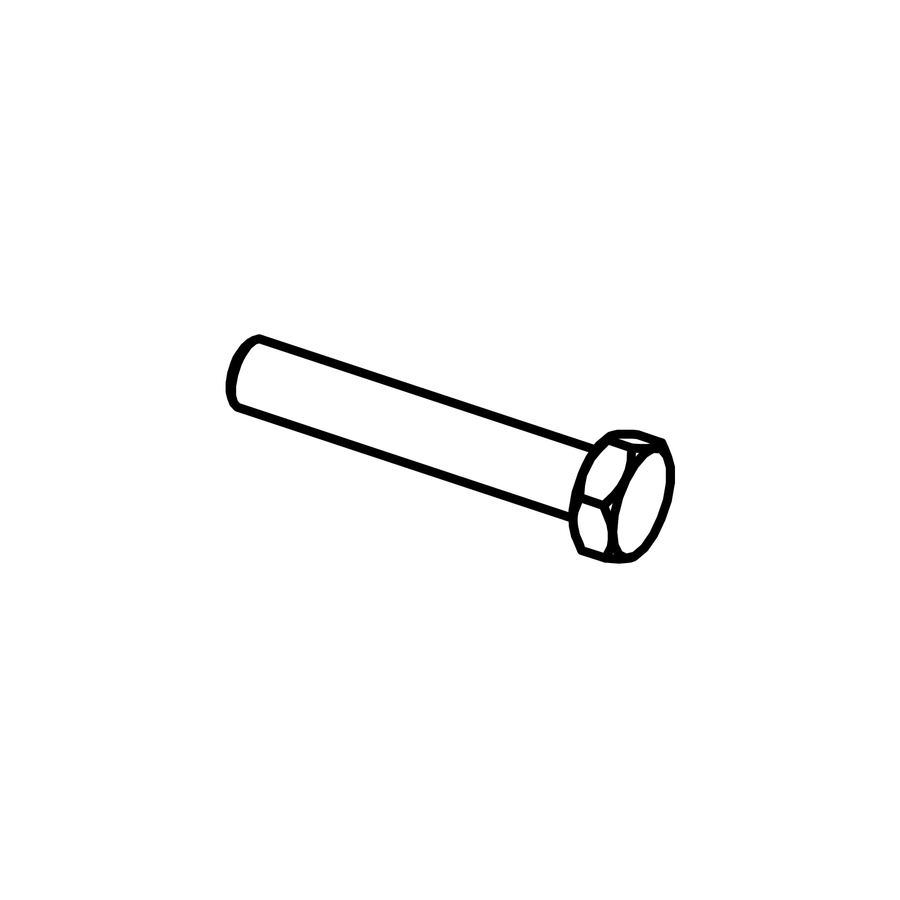 7M08/013 - M8 x 65 Hex Head Bolt BZP, Radical parts catalogue drawing