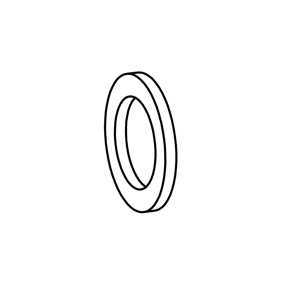 7SI06/001 - 3/8 Copper Washer, Radical parts catalogue drawing