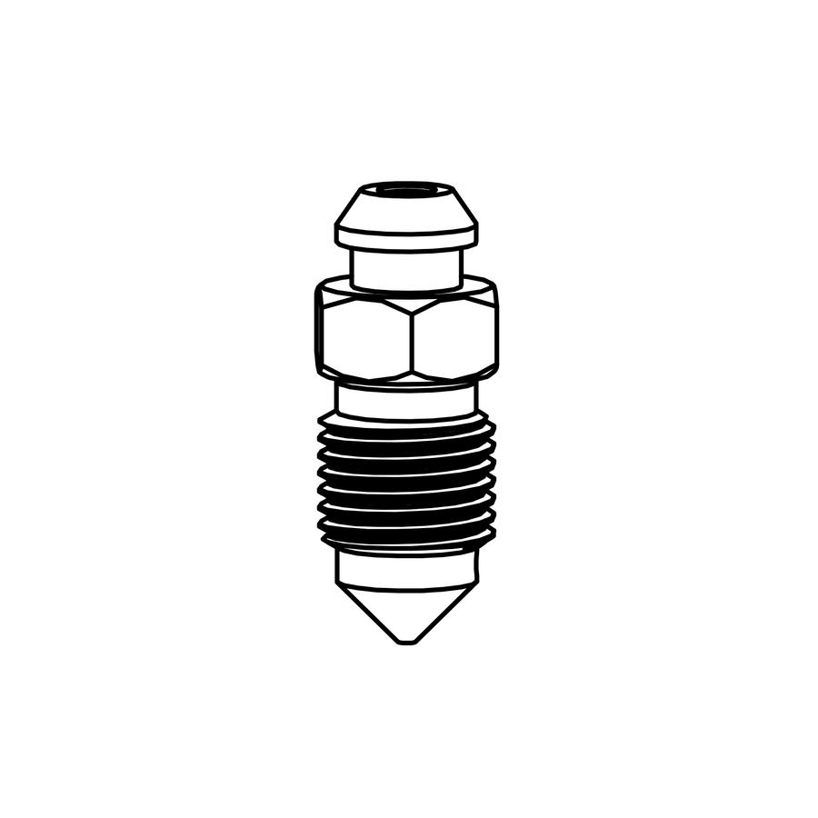 BC0001 - Bleed Nipple M10, Radical parts catalogue drawing