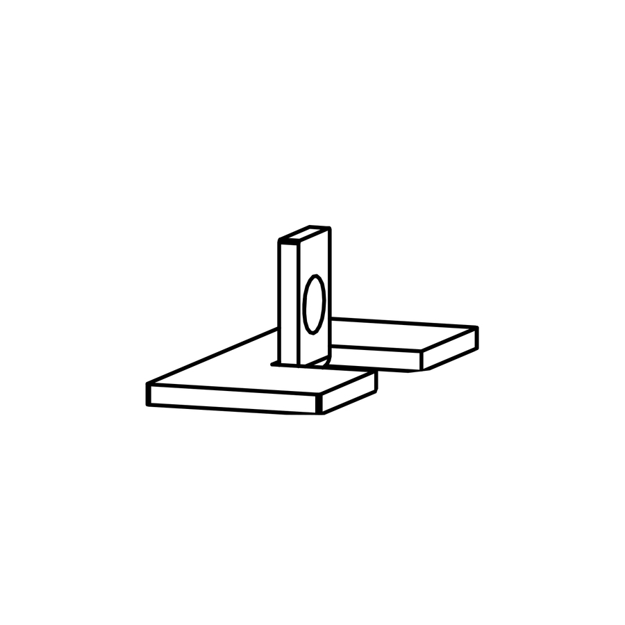 BC0030 - Caliper Abutment Plate Set, Radical parts catalogue drawing
