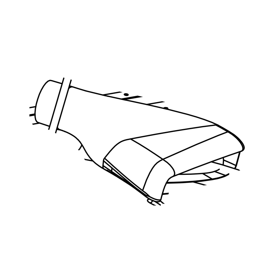 RAD-BE0110/G3 - Brake Duct Intake, RH, Radical SR10, Radical parts catalogue drawing