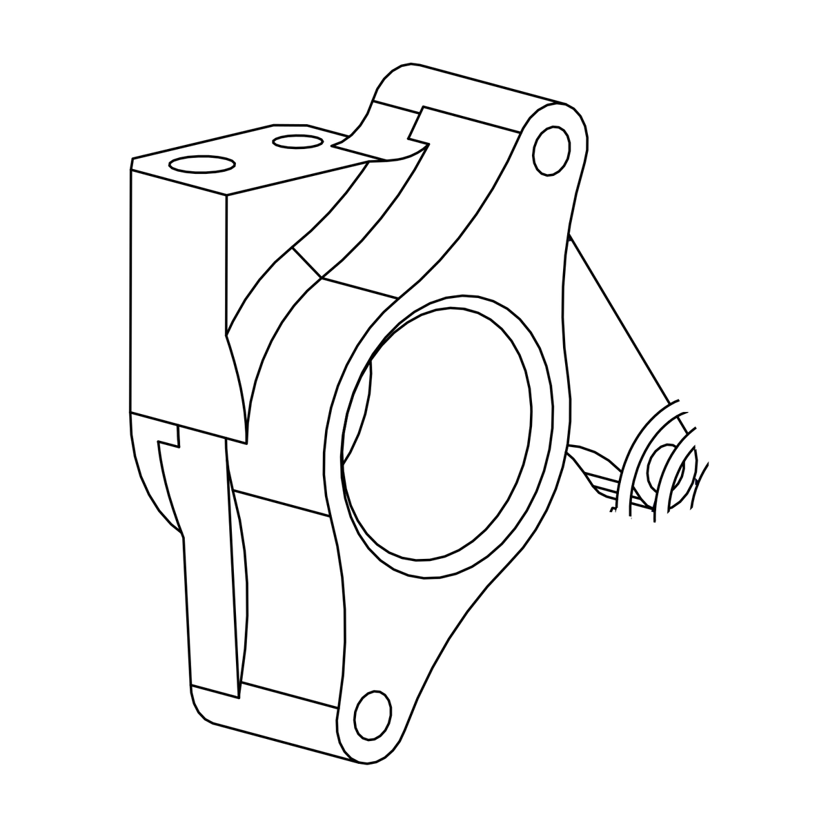 BM0008 - Clutch Slave Cyl Housing, Radical parts catalogue drawing