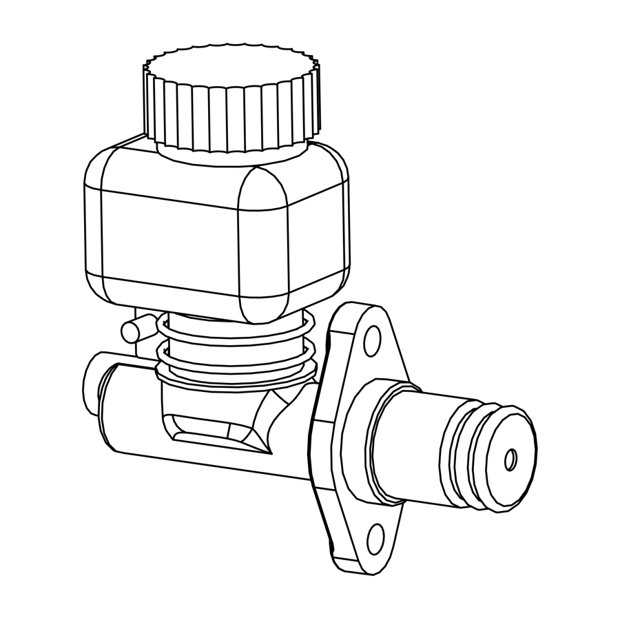 BM0077 - Master Cylinder 5/8, Radical parts catalogue drawing