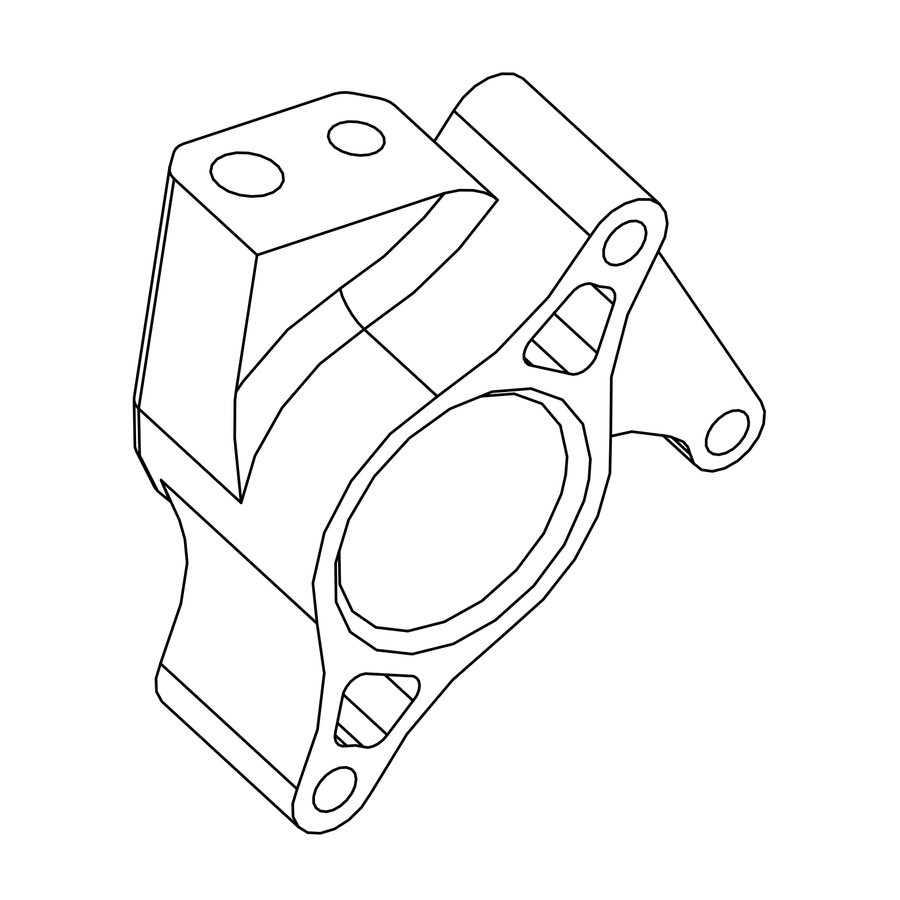 BM0145 - G3 Clutch Slave Housing, Radical parts catalogue drawing