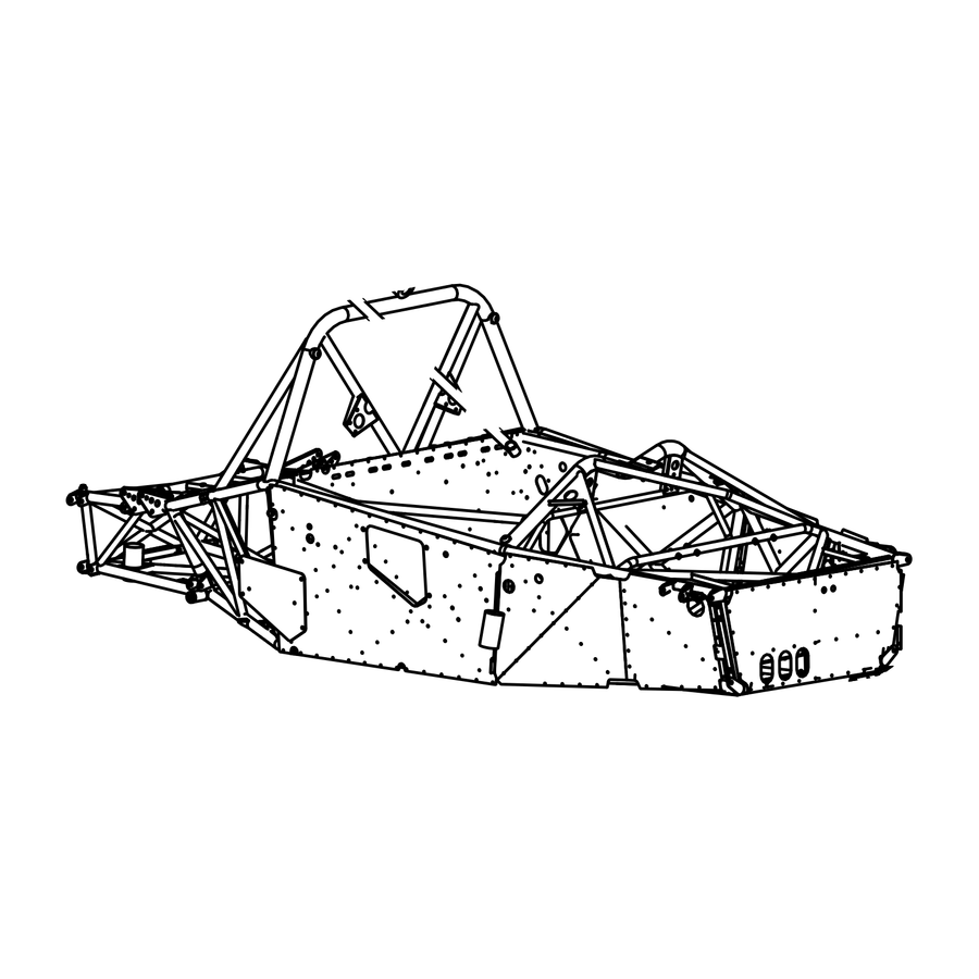 CH0157 - SR3 RSX Complete Chassis RHD, Radical parts catalogue drawing