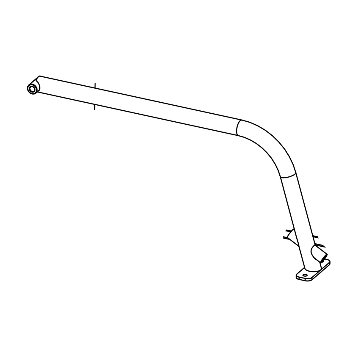 CK0003 - Footbox Seperator Bracket, Radical parts catalogue drawing