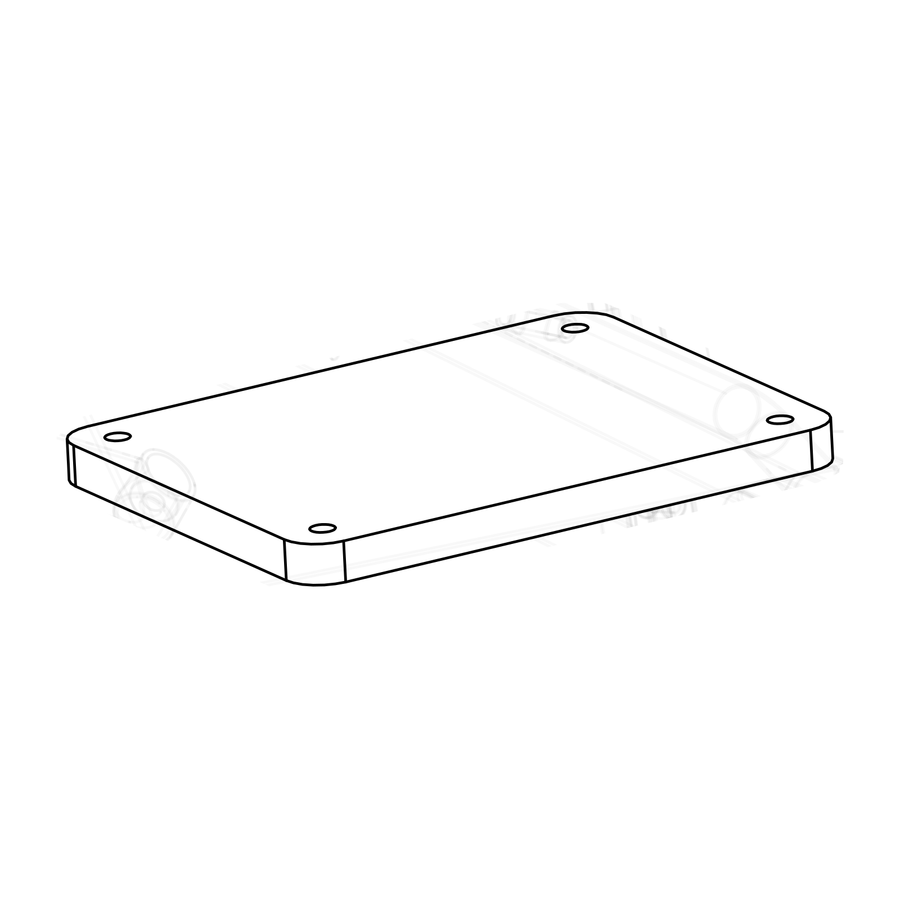 CS0112 - Ballast Weight 10kg LHD/RHD, Radical parts catalogue drawing