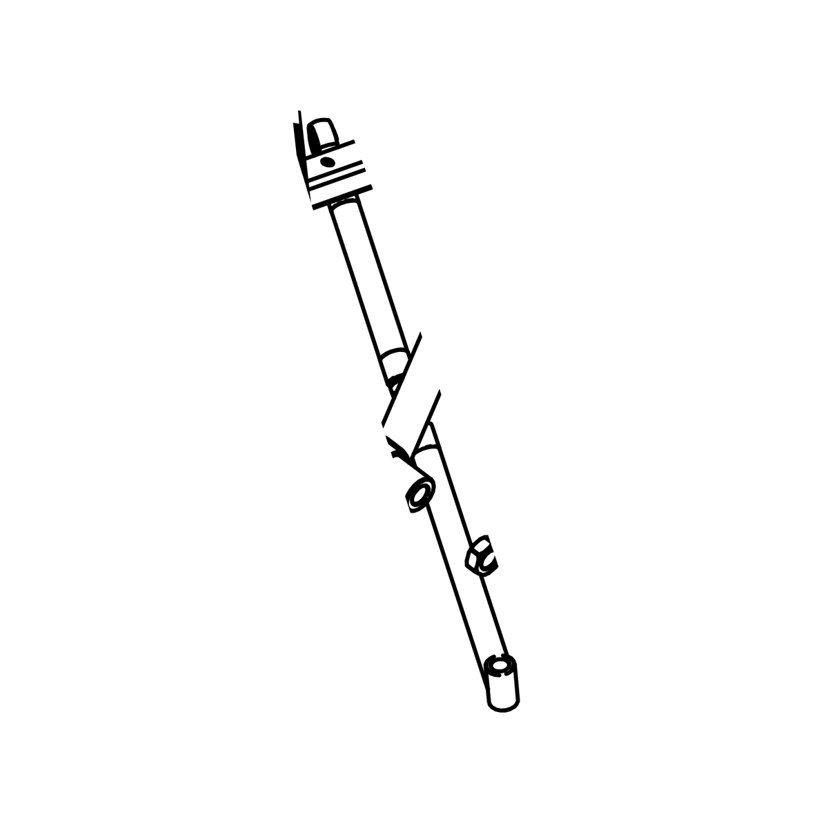 CW0050 - Adjustable Rear Wing Stay, Radical parts catalogue drawing