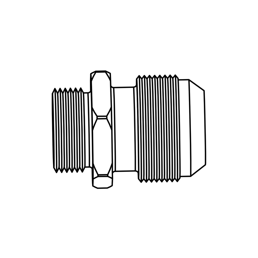 ESD0018 - Dry Sump Fitting -16, Radical parts catalogue drawing