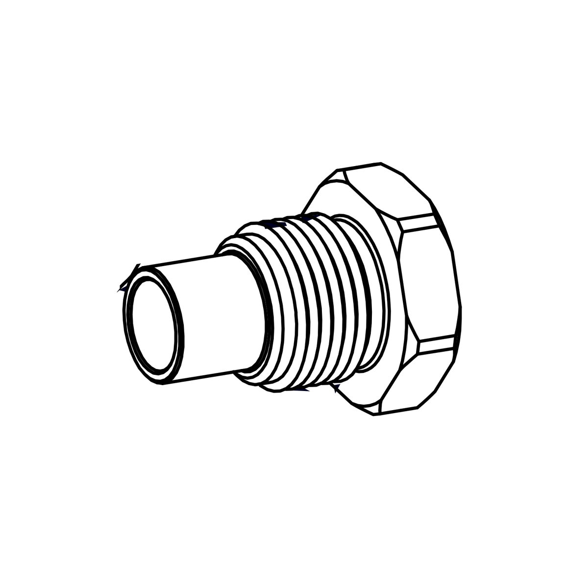 ESD0022 - SR3 Dry Sump Filter Fitting, Radical parts catalogue drawing