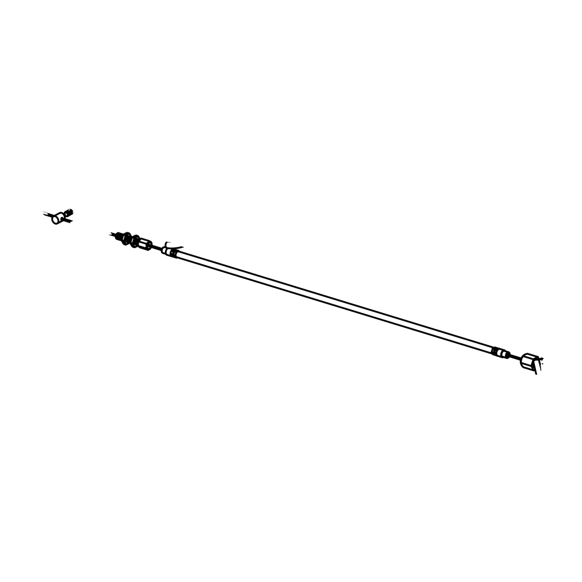 ET0046 - Throttle Cable RHD SR3 XX, Radical parts catalogue drawing