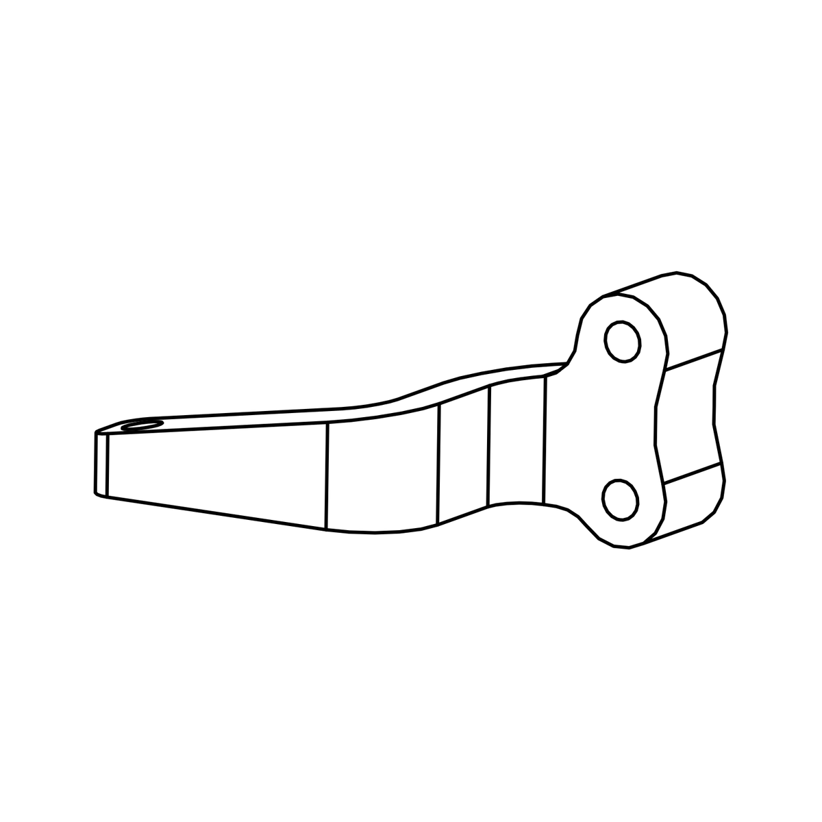 ET0112 - S-T Throttle Pedal Stop, Radical parts catalogue drawing