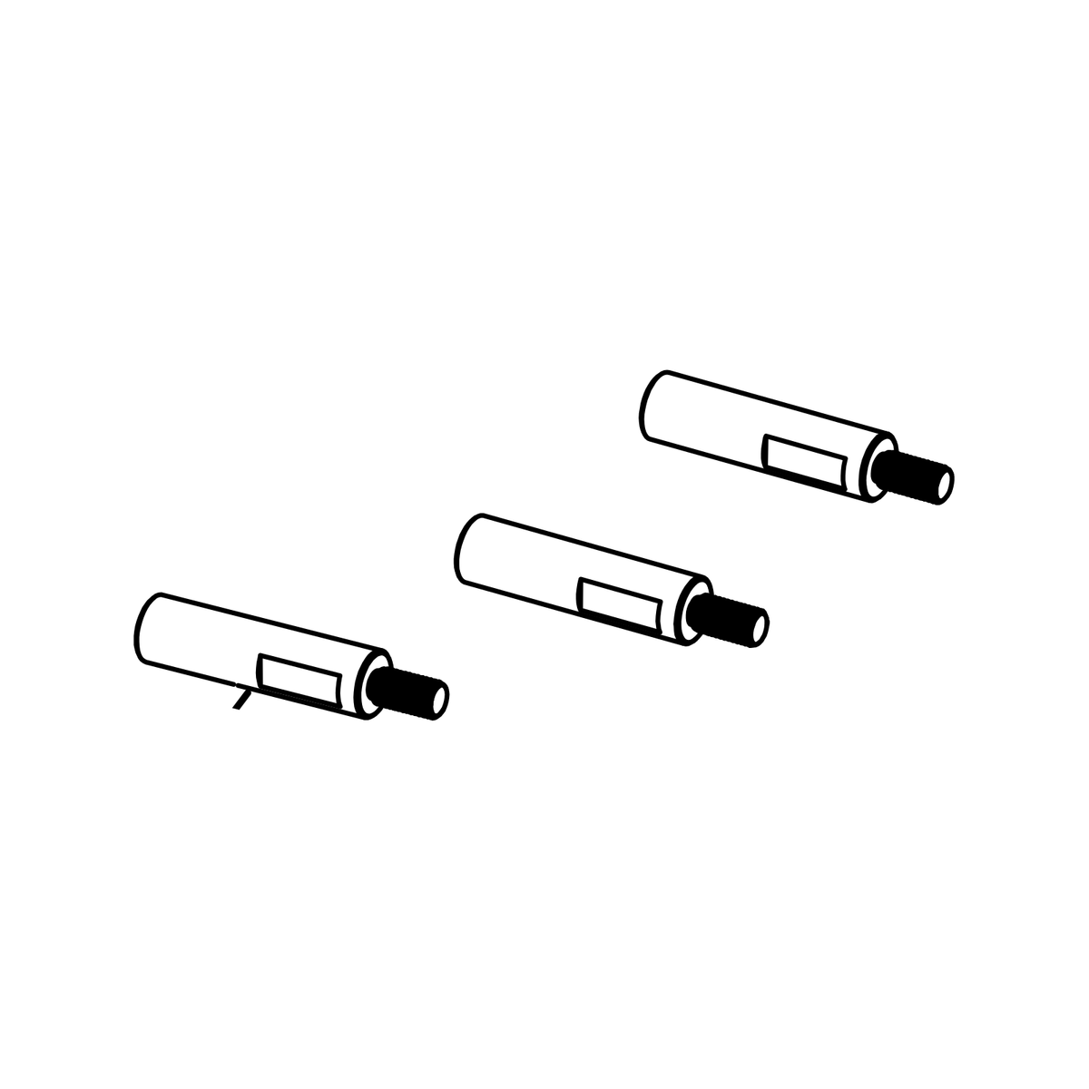 ET0116 - S-T Pedal Box Pushrod Extension +50mm, Radical parts catalogue drawing