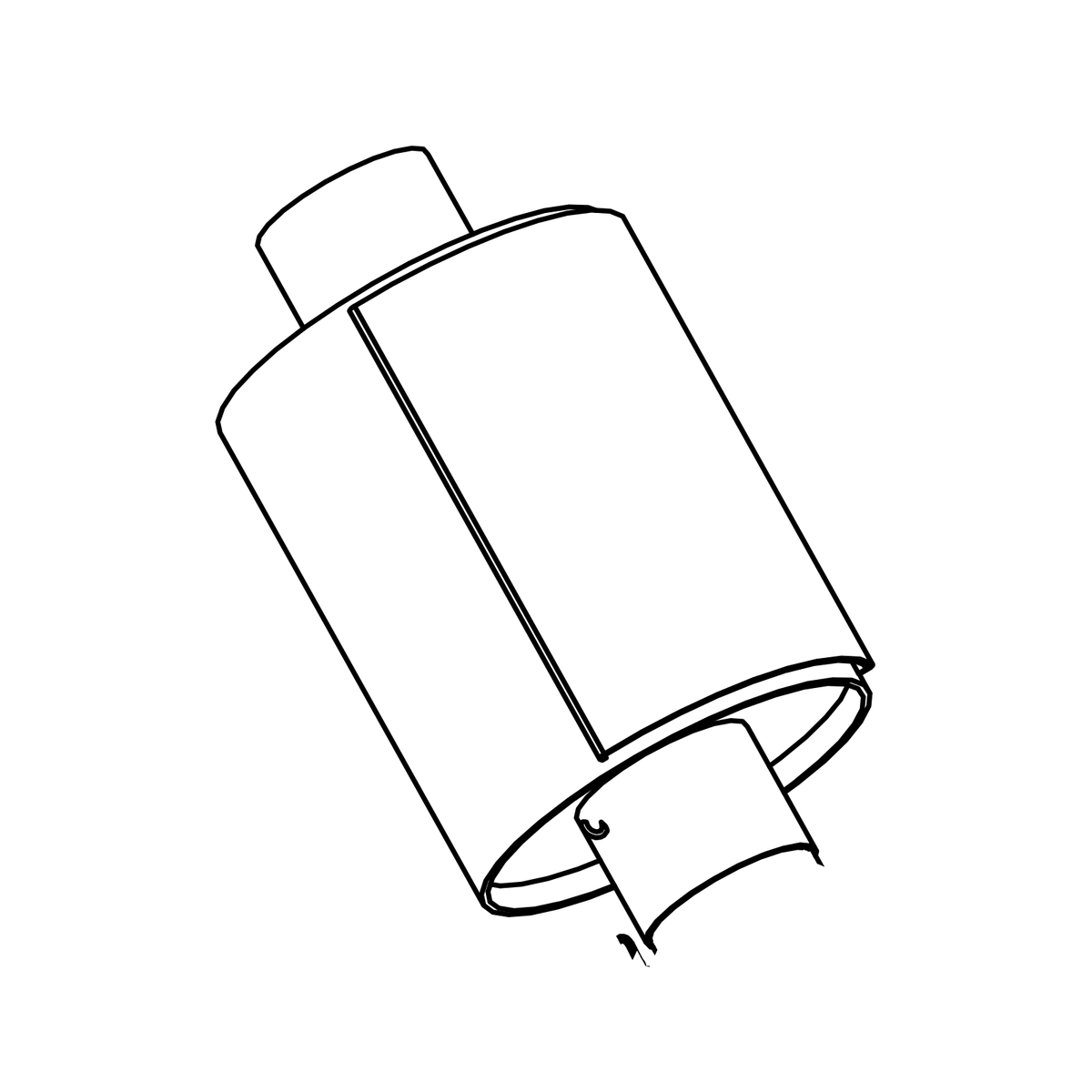 EX0233 - Quet Silencer Short, Radical parts catalogue drawing