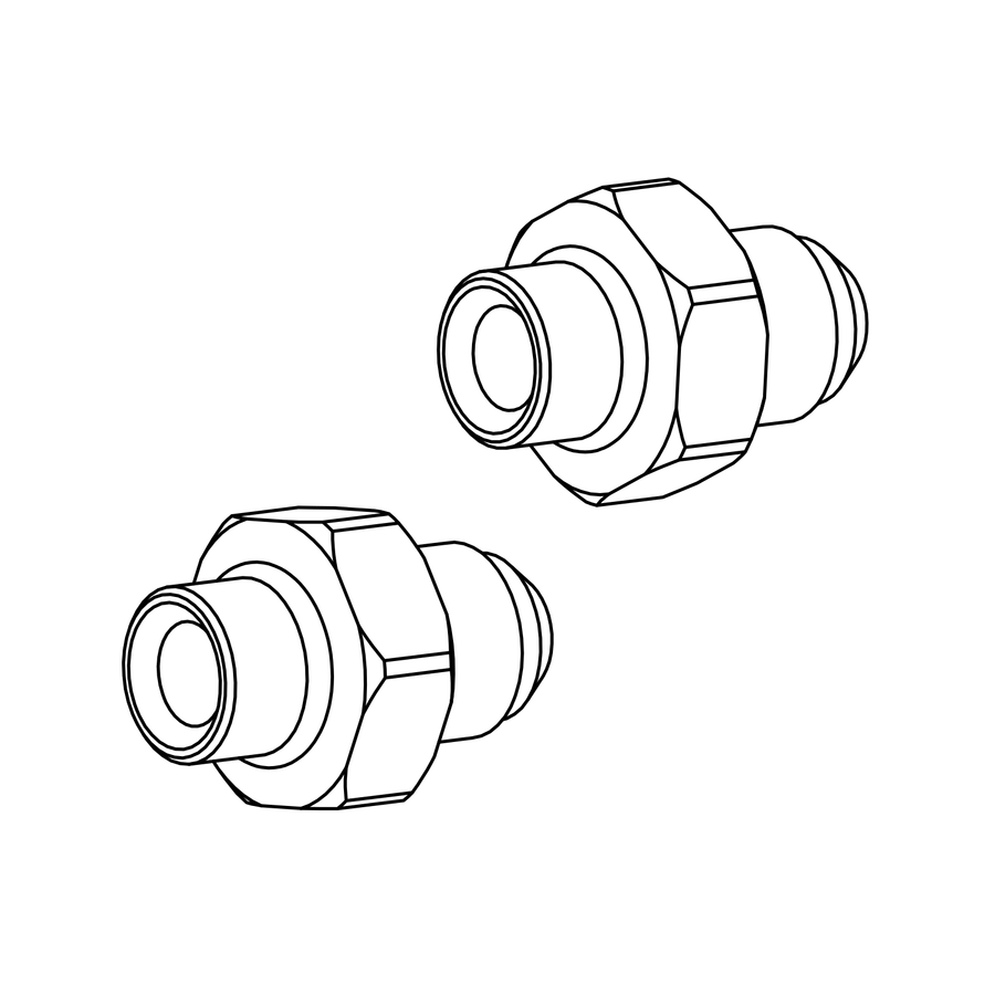 FR0009 - Port Adpater, Radical parts catalogue drawing