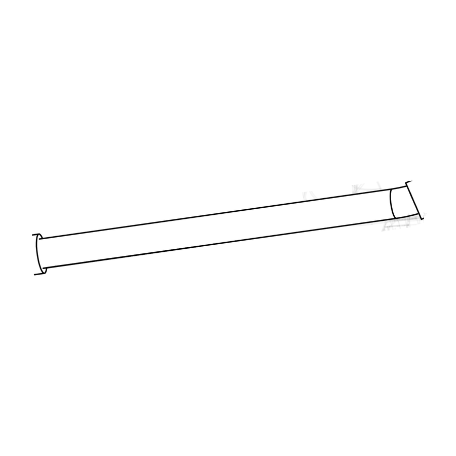 HA0002 - Alli Pipe 18" Straight Dry Sum, Radical parts catalogue drawing