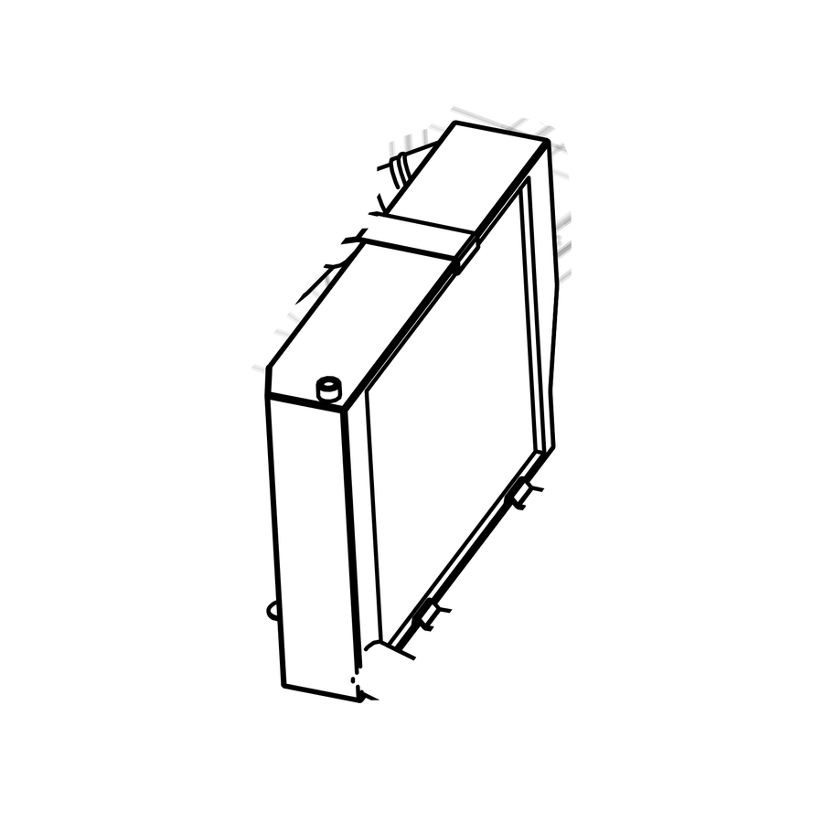 RAD-HR0086 - Front Radiator, RH, SR10, Radical parts catalogue drawing