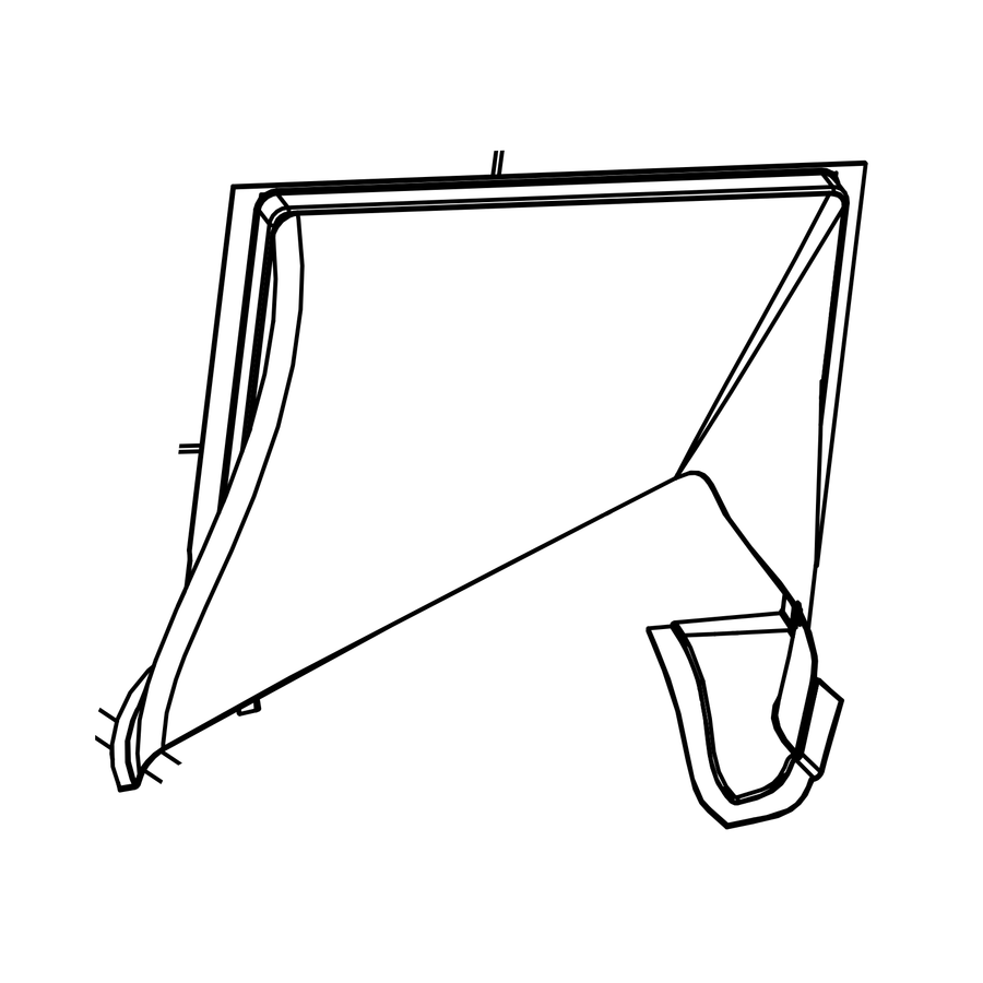RAD-MD0059/G3 - Front Cooling Duct, LH, Radical SR10, Radical parts catalogue drawing