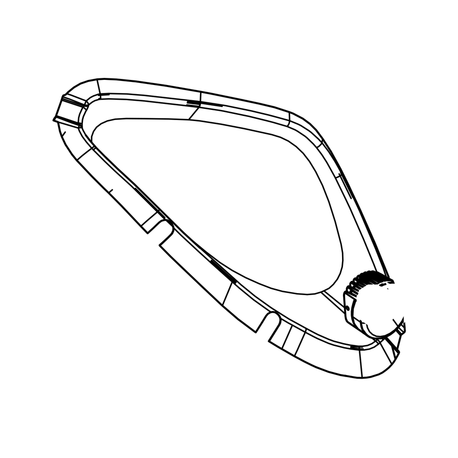 MH0044/G3 - Headlight Bucket Protector RH RSX, Radical parts catalogue drawing