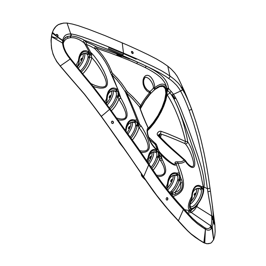 MH0056/G3 - Headlight Bucket RH - SR3XX, Radical parts catalogue drawing