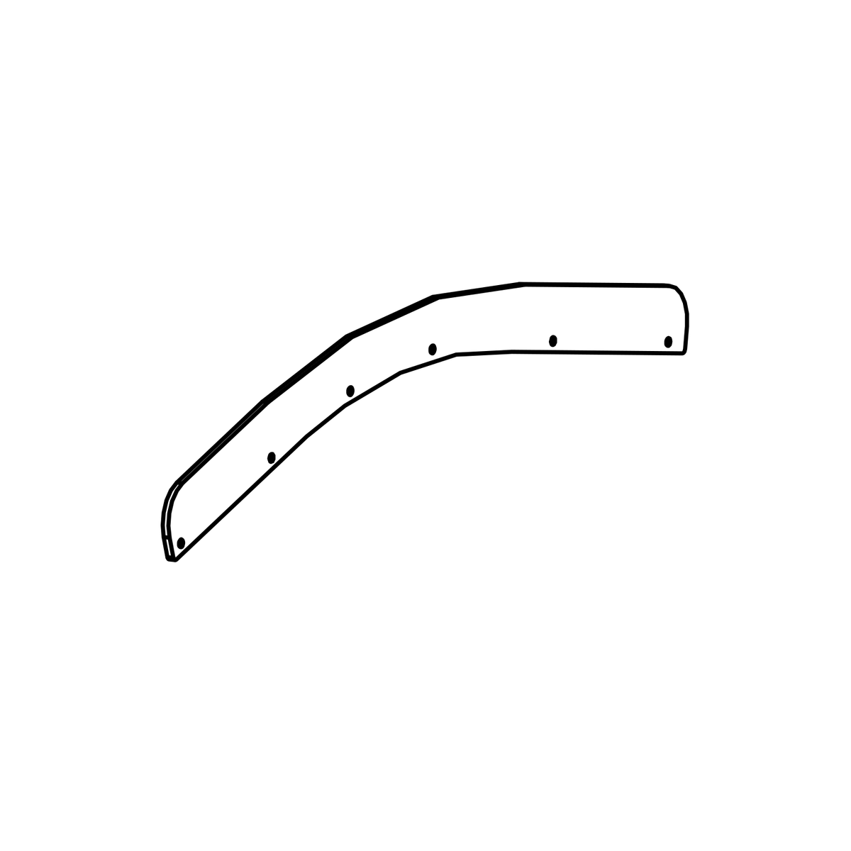 RAD-MX0009 - Windscreen, LHD SR3, Radical, Radical parts catalogue drawing