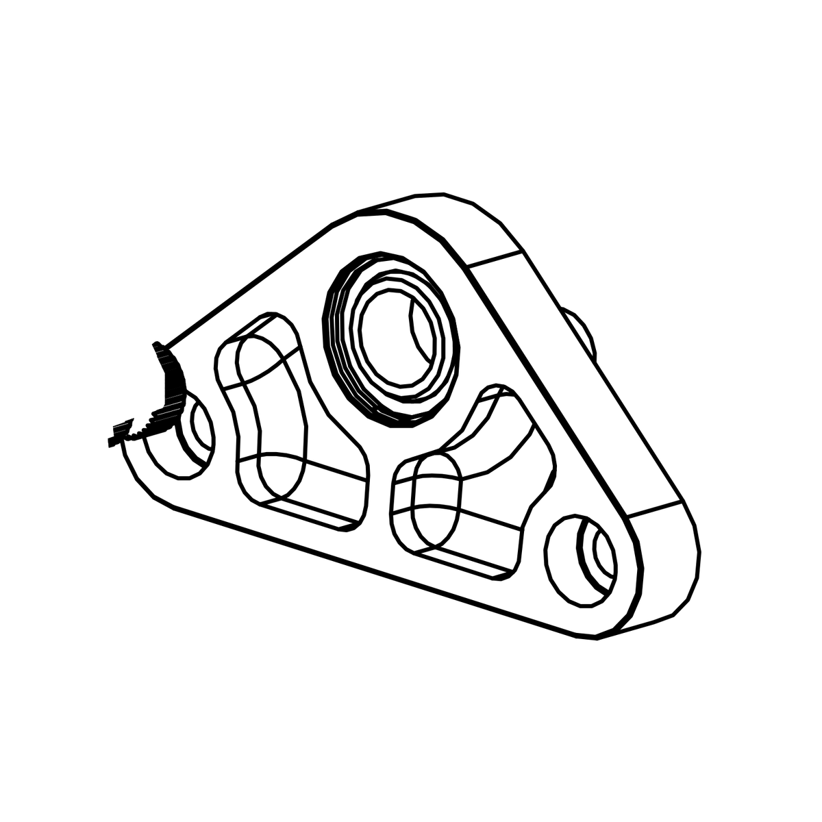 SC0156 - SR3 High Steering Bearing Housing Assembly, Radical parts catalogue drawing