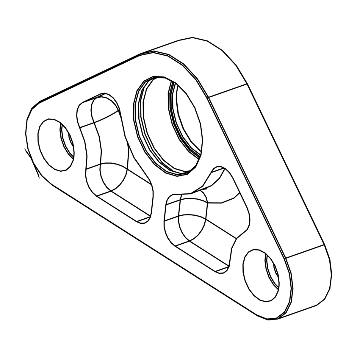 SC0157 - SR3 High Steering Bearing Housing, Radical parts catalogue drawing