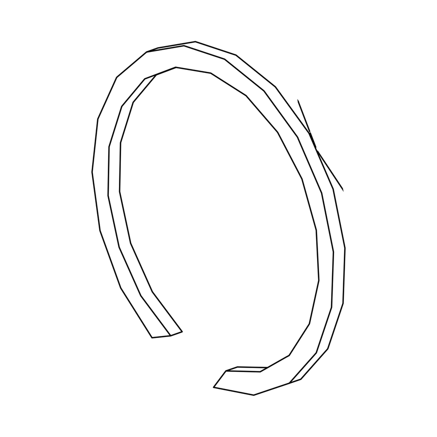 SJ0046 - 28mm Internal Snap Ring, Radical parts catalogue drawing