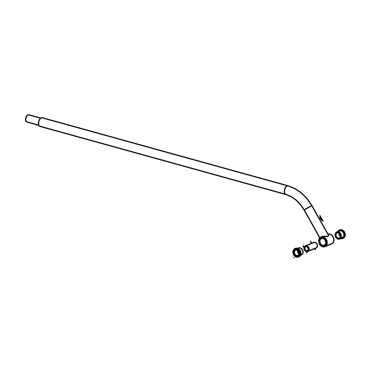 SN0016 - Nik Link Assembly Rear Hard, Radical parts catalogue drawing
