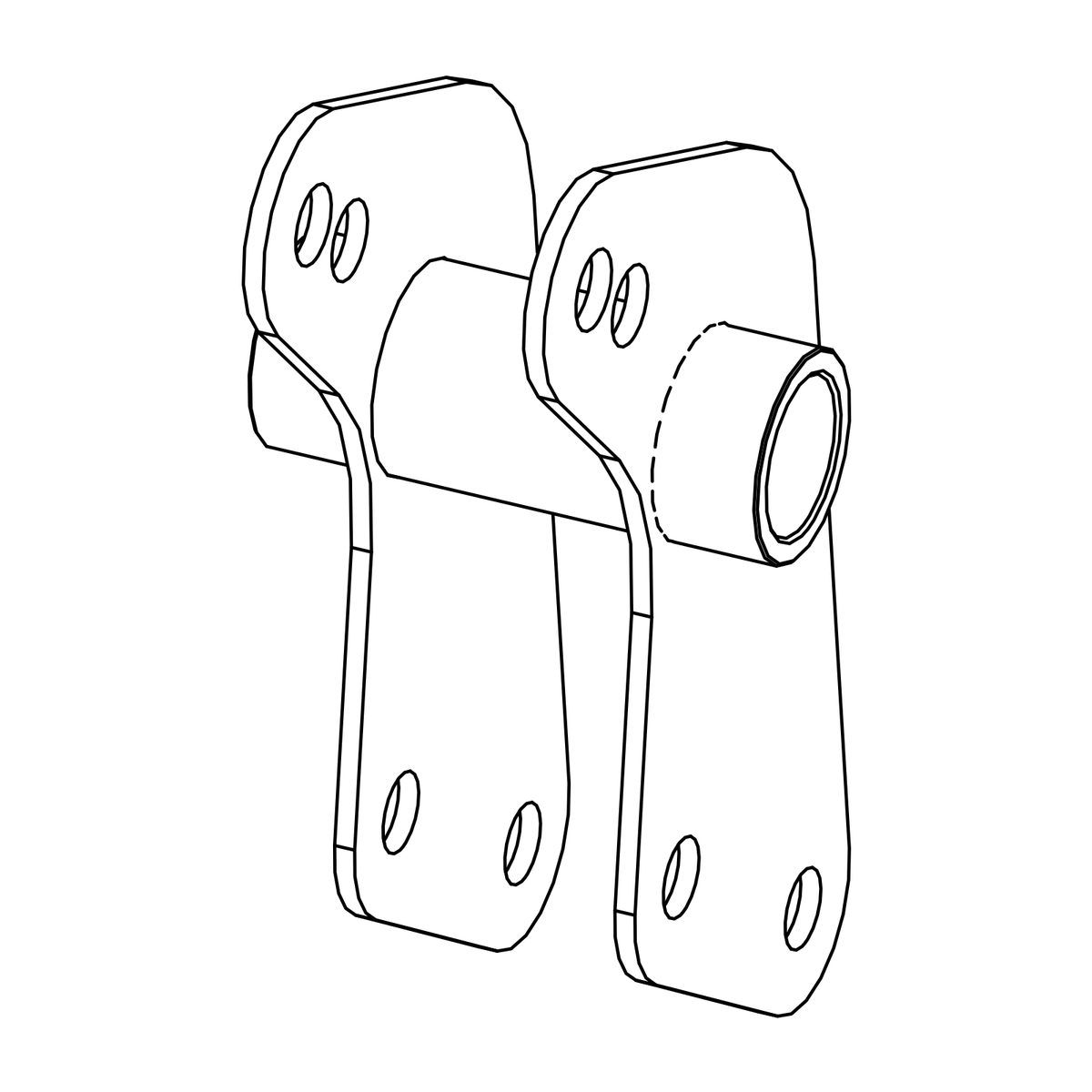 SN0035 - Rocking Arm Front LH, Radical parts catalogue drawing