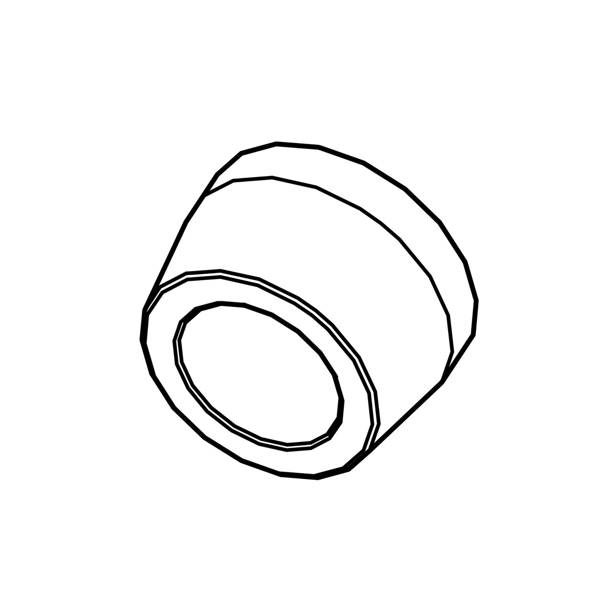 SN0046 - Nik Link Rose Joint Spacer, Radical parts catalogue drawing