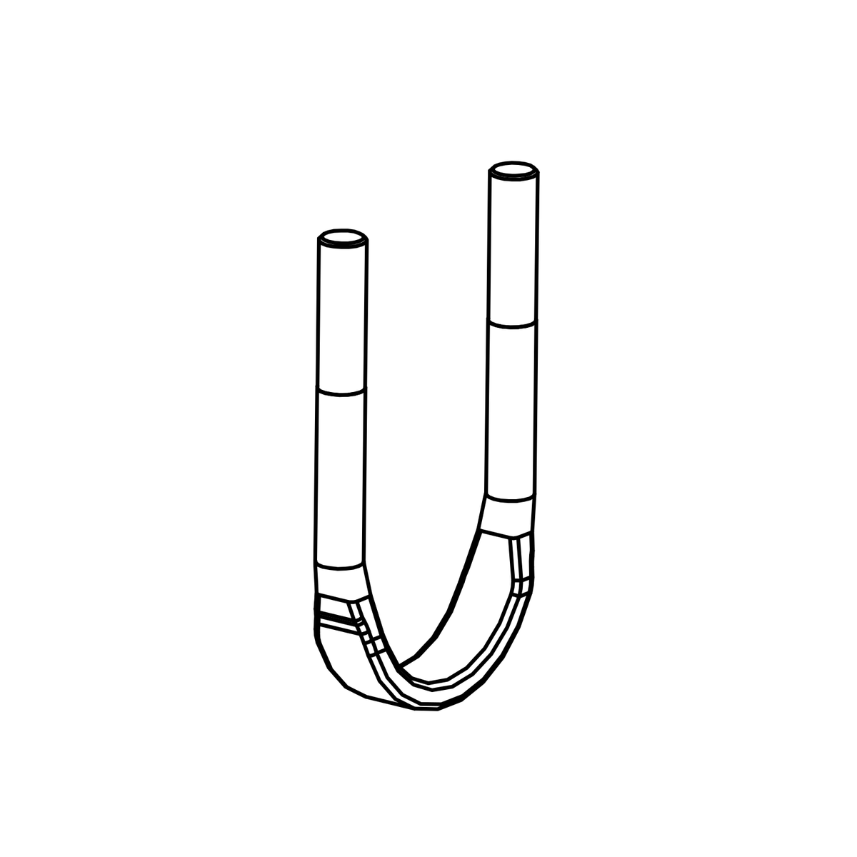 SR0006 - Rack U Bolt, Radical parts catalogue drawing