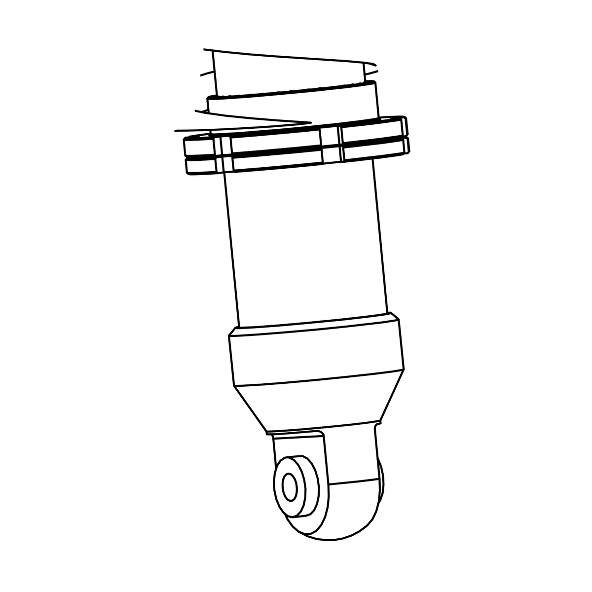 SS0034 - Damper Intrax Front Single Way Adj (2), Radical parts catalogue drawing