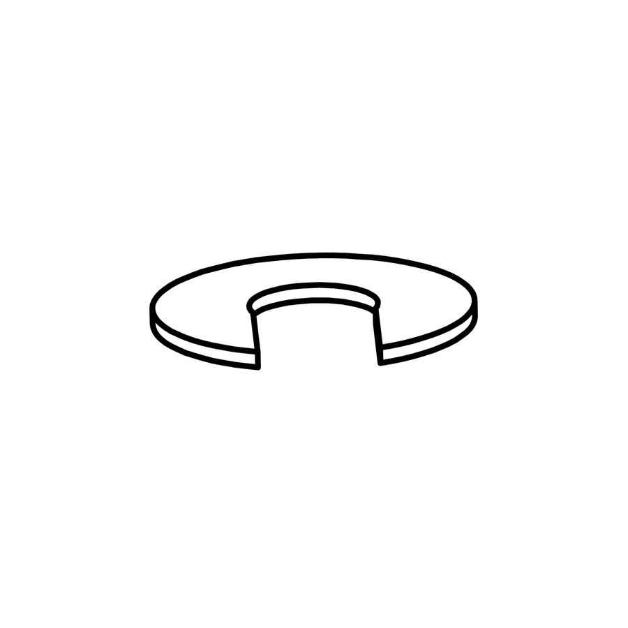 SS0156 - Front Damper Packer 2mm, Radical parts catalogue drawing