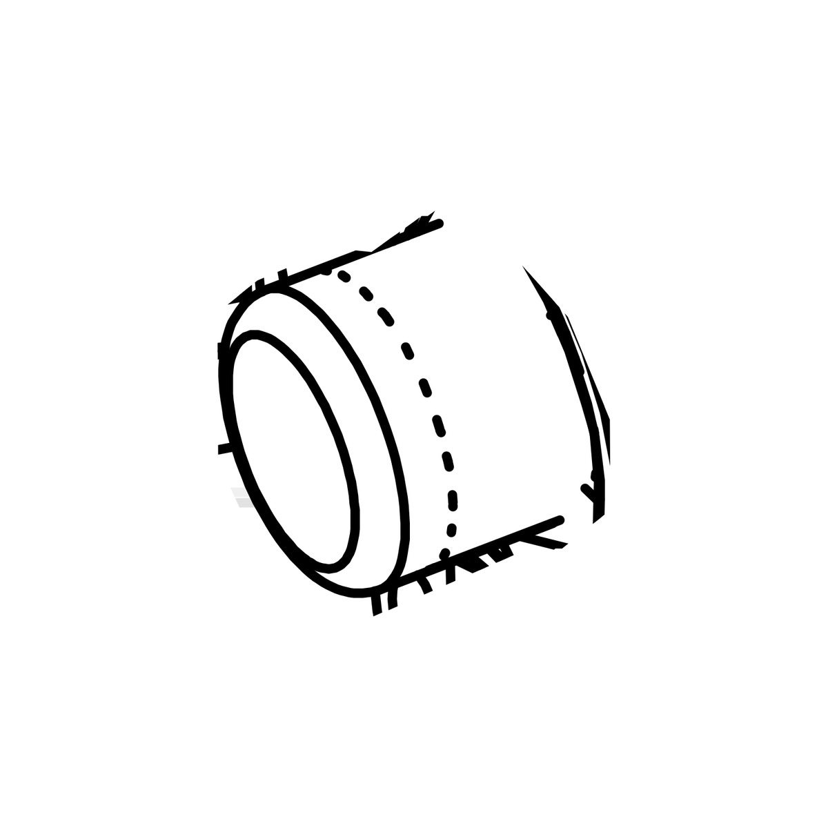 US-RAD-TH0487 - Oil Filter, Gearbox, SR10, Radical parts catalogue drawing