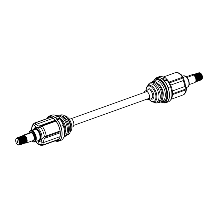 TQ0260 - Driveshaft LH, Radical parts catalogue drawing