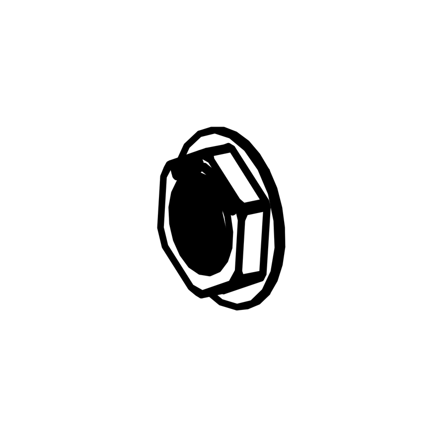 WN0003 - Wheel Nut Ctr-Lock Red LH, Radical parts catalogue drawing