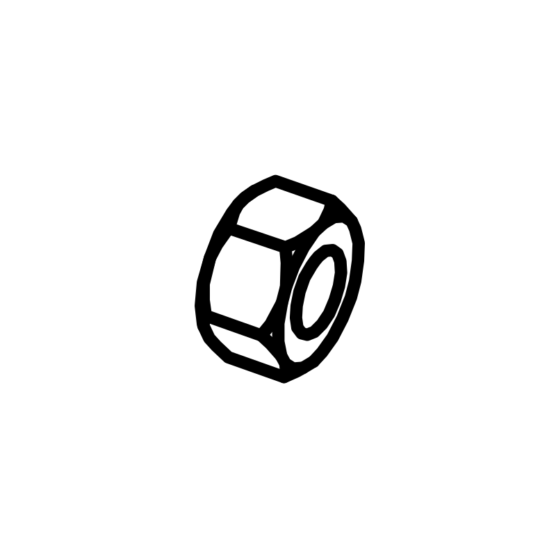 7I05/005 - 5/16" UNF Half Nut BZP