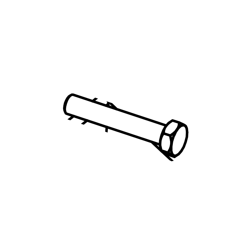7I05/023 - 5/16" UNF x 2" Hex Head Bolt BZP