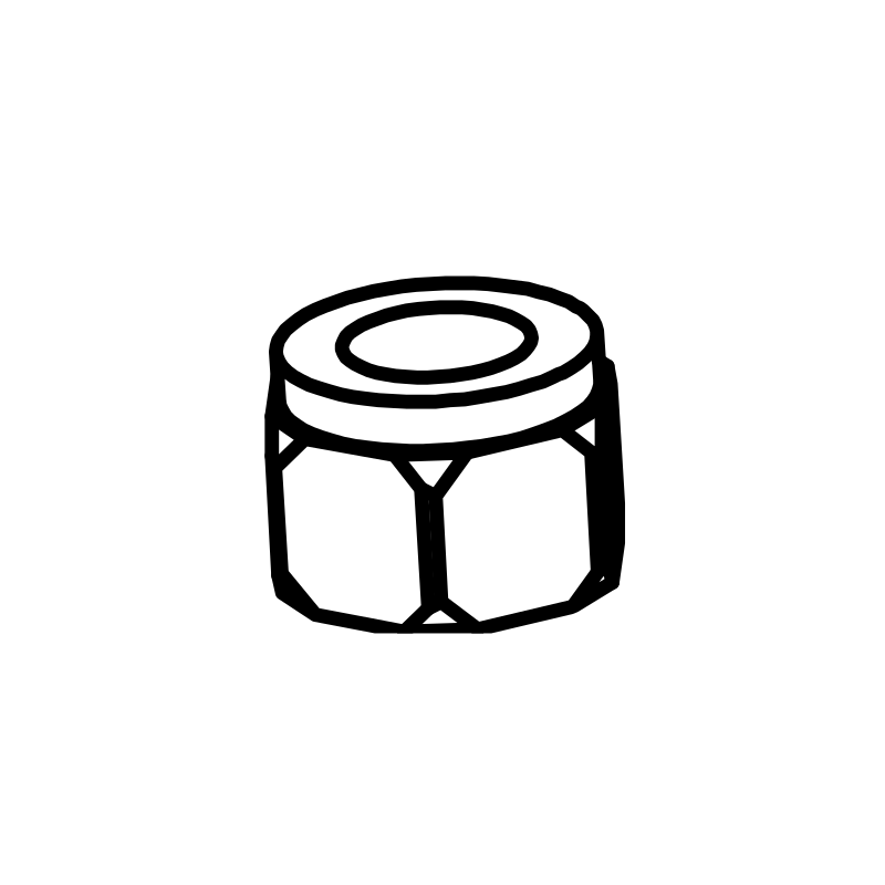 7I07/002 - 7/16 UNF Nyloc Nut BZB NE