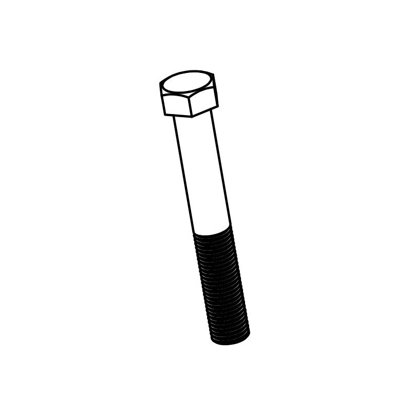 7I07/016 - 7/16 UNF x 3" Hex Head Bolt HT Bzp
