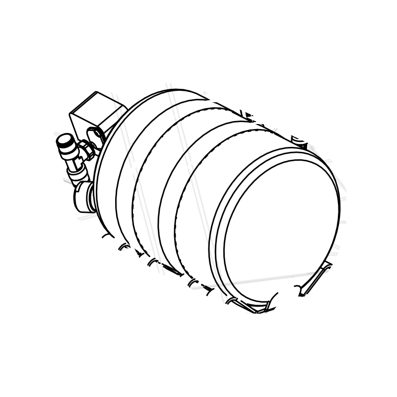 AF0046 - FIA Gas Fire Extinguisher Electric (Bottle Only)