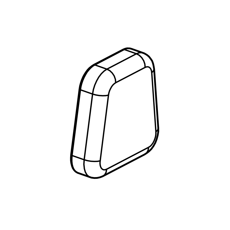 AH0143 - Headrest 1" Black