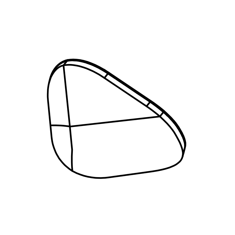AH0192 - LH Headrest Pad (Upholstered)