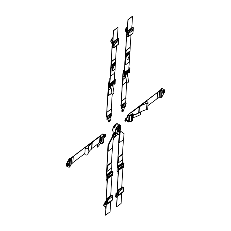 AS0070 - Seat Belt Radical Enduro 6 pt
