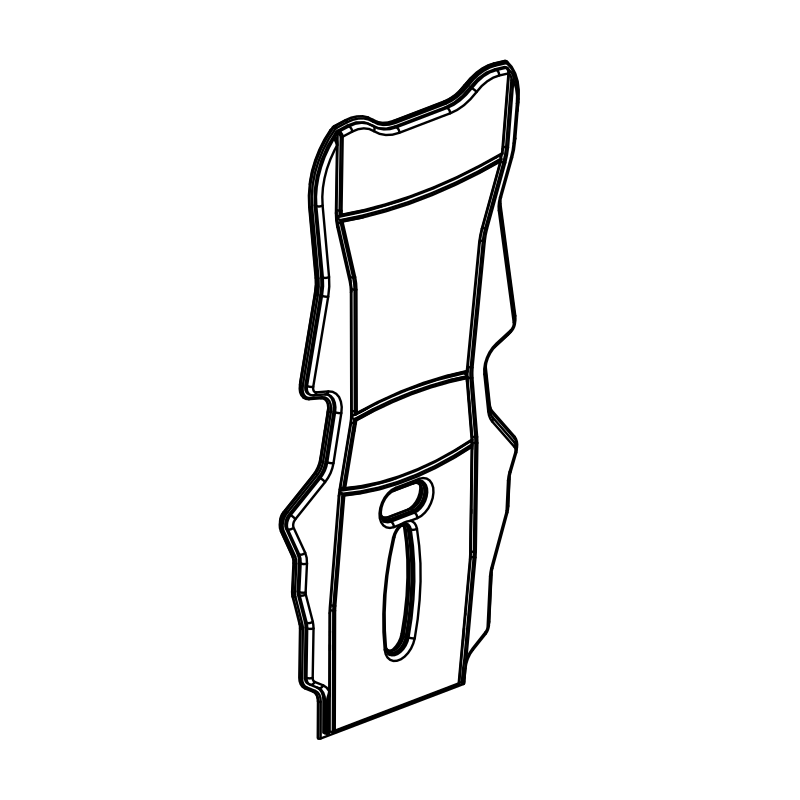 AS0100 - Seat Insert Vinyl Black LH
