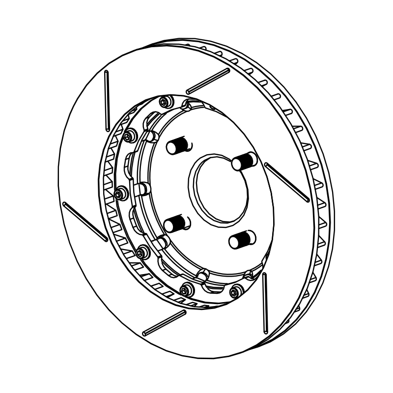 RAD-BD0068 - Rotor, Brake, Assembled Pair, Radical SR8